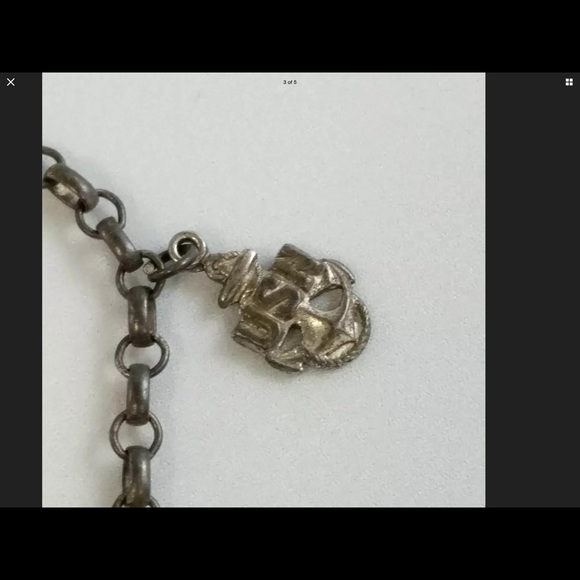 Vintage US Navy 925 Sterling 7.75” Bracelet Charm - Picture 3 of 4